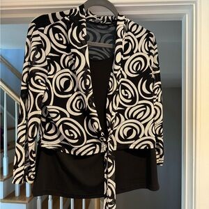 Black and white  shirt